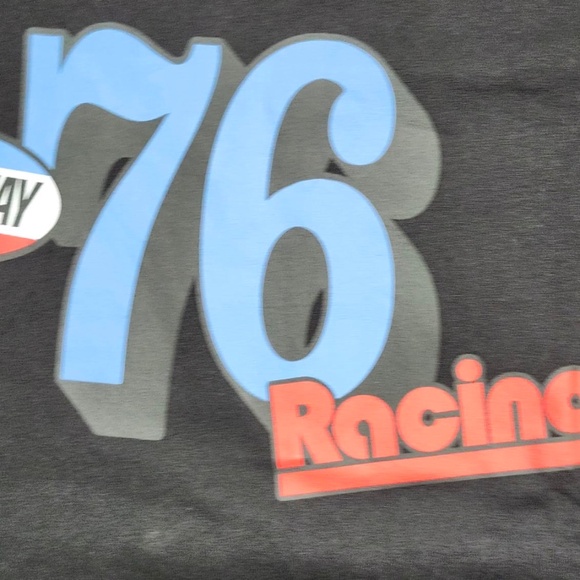 Bershka Tee Shirt Men’s 76 Speedway Racing size Large - Picture 2 of 10